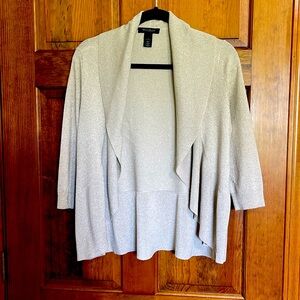 White House Black Market Peplum Cardigan